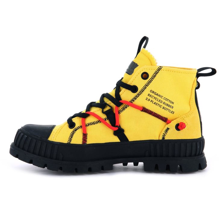 Bottes Palladium Pallashock Re-craft Femme Citron | FR VCP639K